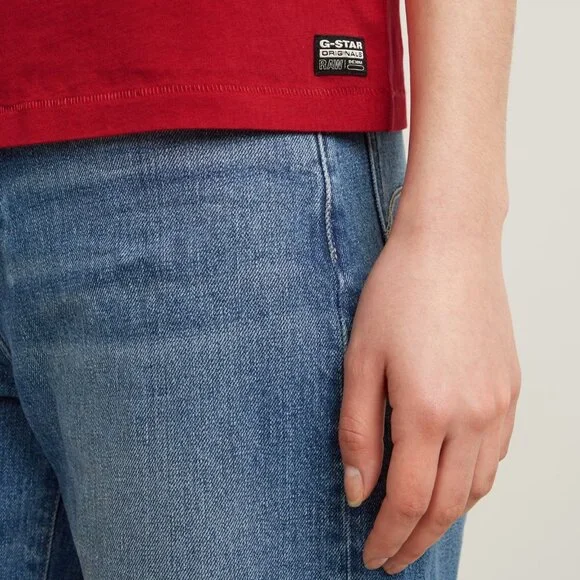 G-Star RAW Front Seam R Tee in Baron Red – Women’s Multiple Sizes (NWT) - Picture 4 of 12